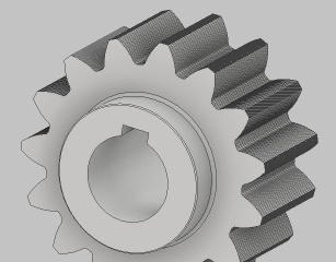Gearing - accurate 3D model Gearing - accurate 3D model