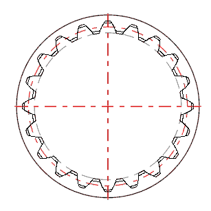 Involute Splines - 2D Precise Shape (Usable for manufacturing) Involute Splines - 2D Precise Shape (Usable for manufacturing)